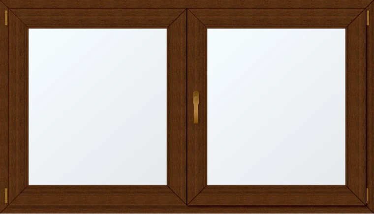 Dvoukřídlé plastové okno 180x110