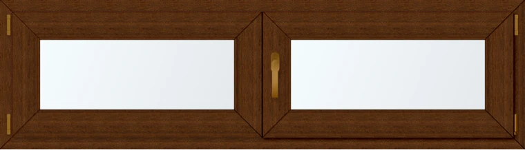 Dvoukřídlé plastové okno 170x60