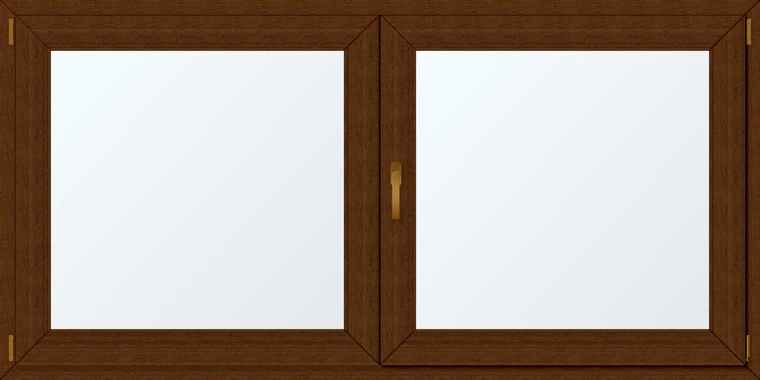 Dvoukřídlé plastové okno 210x110