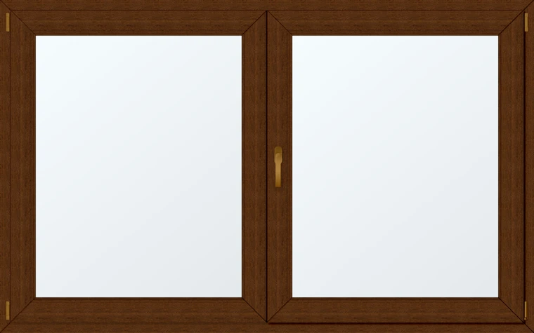 Dvoukřídlé plastové okno 210x130