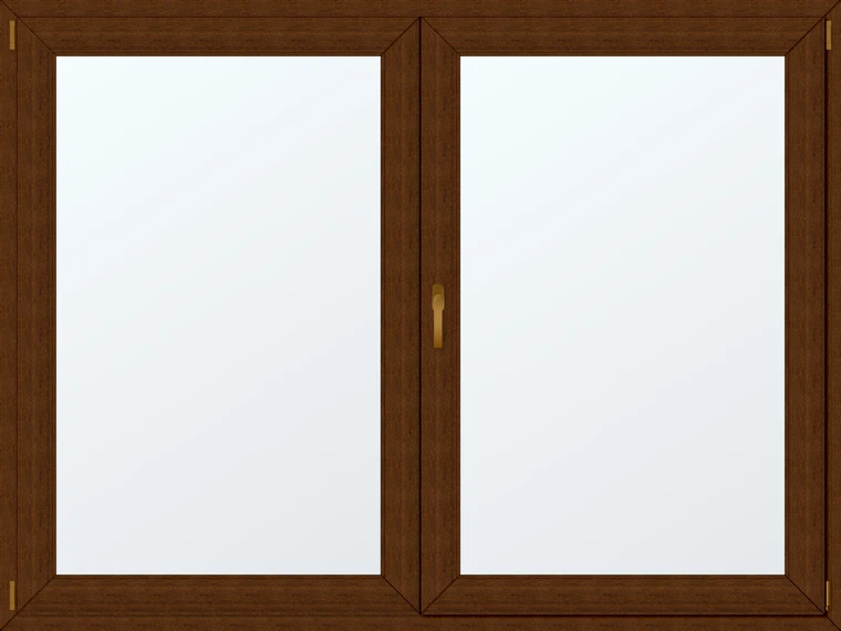 Dvoukřídlé plastové okno 210x160