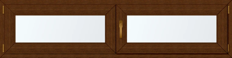 Dvoukřídlé plastové okno 190x60