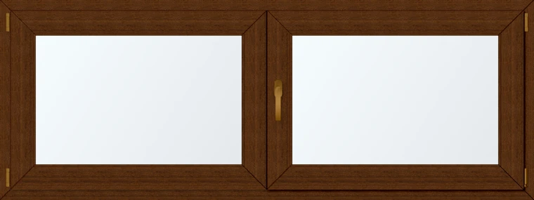 Dvoukřídlé plastové okno 190x70