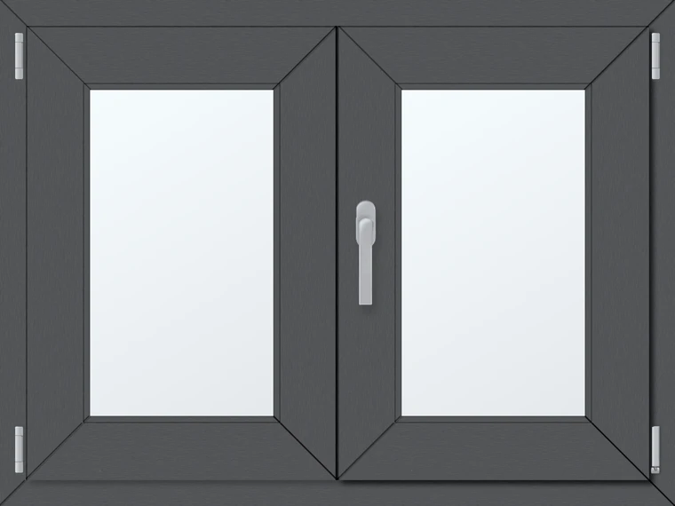 Dvoukřídlé plastové okno 100x70