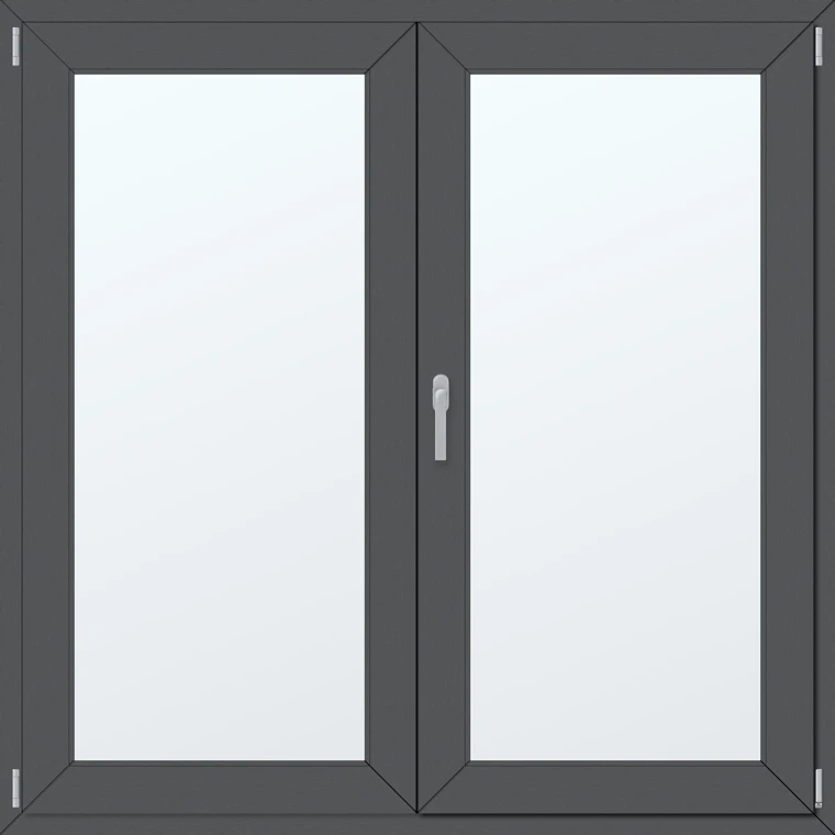 Dvoukřídlé plastové okno 160x160