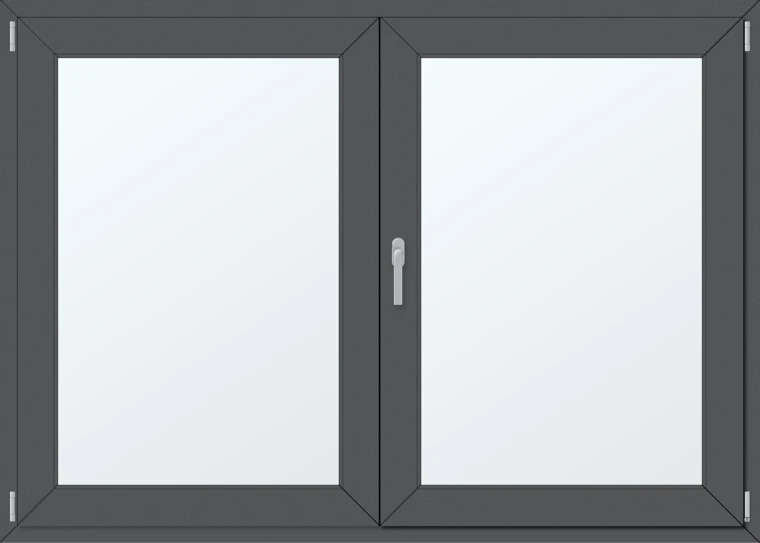 Dvoukřídlé plastové okno 180x130