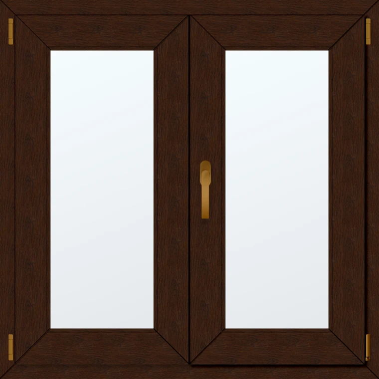 Dvoukřídlé plastové okno 100x90