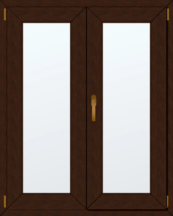 Dvoukřídlé plastové okno 100x120