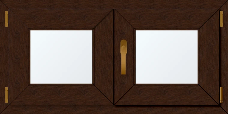 Dvoukřídlé plastové okno 100x60