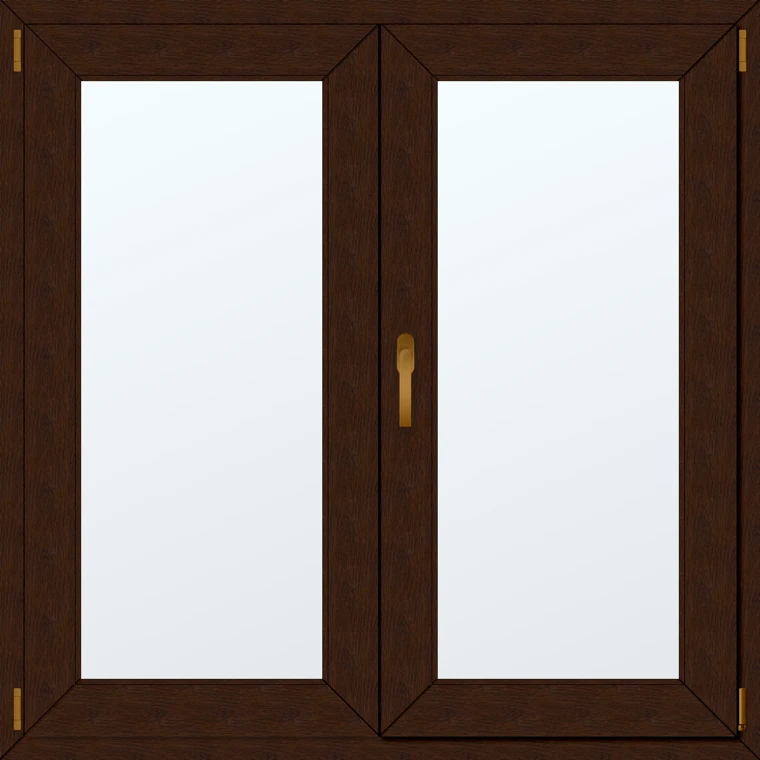 Dvoukřídlé plastové okno 130x130