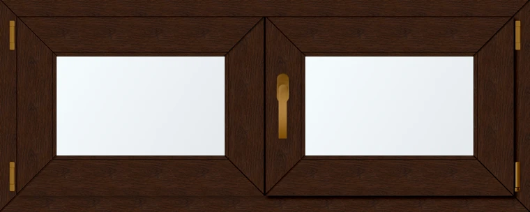 Dvoukřídlé plastové okno 120x60