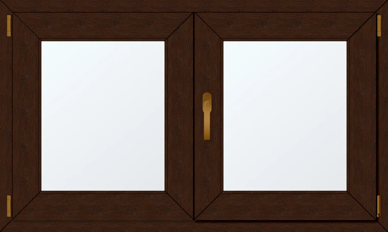 Dvoukřídlé plastové okno 120x70