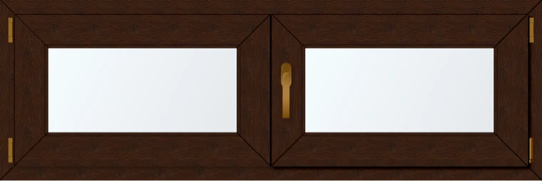 Dvoukřídlé plastové okno 140x60