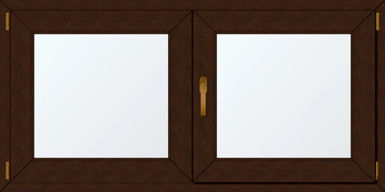 Dvoukřídlé plastové okno 140x70