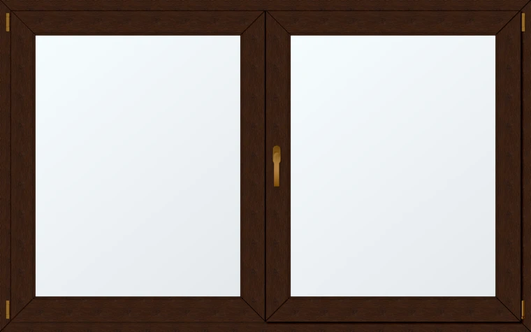 Dvoukřídlé plastové okno 210x130