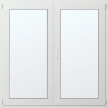 Dvoukřídlé plastové okno pravé 160x160