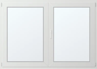 Dvoukřídlé plastové okno 170x130