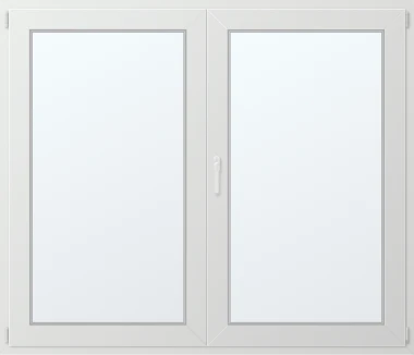 Dvoukřídlé plastové okno 170x140