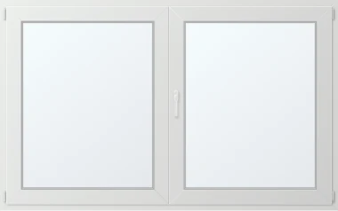 Dvoukřídlé plastové okno 200x120