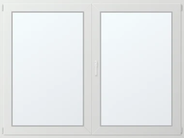 Dvoukřídlé plastové okno 190x150