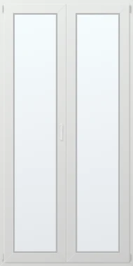 Dvoukřídlé plastové balkonové dveře levé 120x240