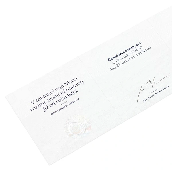 Stříbrná mince Psí plemena - Dobrman proof | 31,1 g - pohled 5