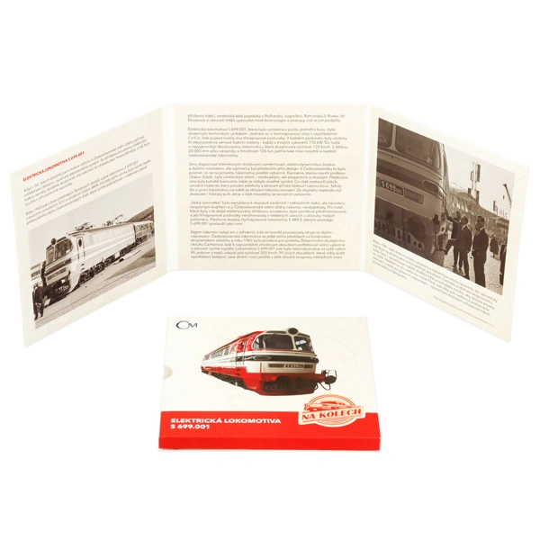 Stříbrná mince Na kolech - Elektrická lokomotiva S 699.001 proof | 31,1 g - pohled 6