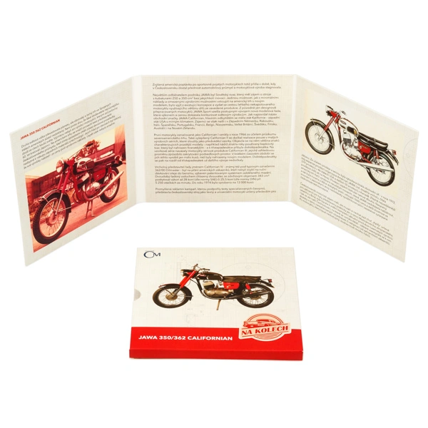 Stříbrná mince Na kolech - Motocykl JAWA Californian proof | 31,1 g - pohled 6