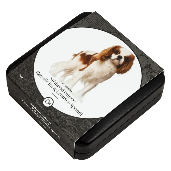 Stříbrná mince Psí plemena - Kavalír King Charles španěl proof | 31,1 g - pohled 3