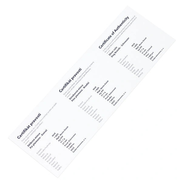 Stříbrná mince Psí plemena - Knírač proof | 31,1 g - pohled 6