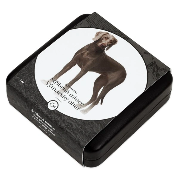 Stříbrná mince Psí plemena - Výmarský ohař proof | 31,1 g - pohled 3