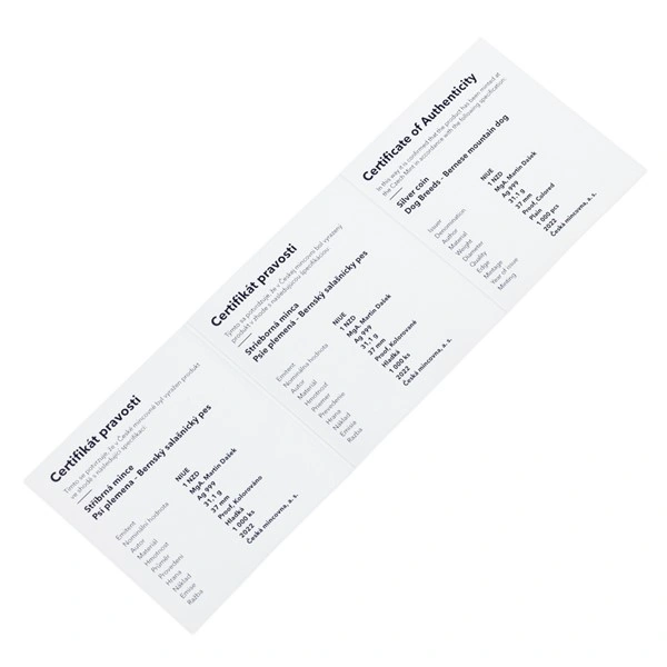 Stříbrná mince Psí plemena - Bernský salašnický pes proof | 31,1 g - pohled 6