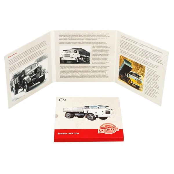 Stříbrná mince Na kolech - Nákladní automobil Škoda LIAZ 706 proof | 31,1 g - pohled 7