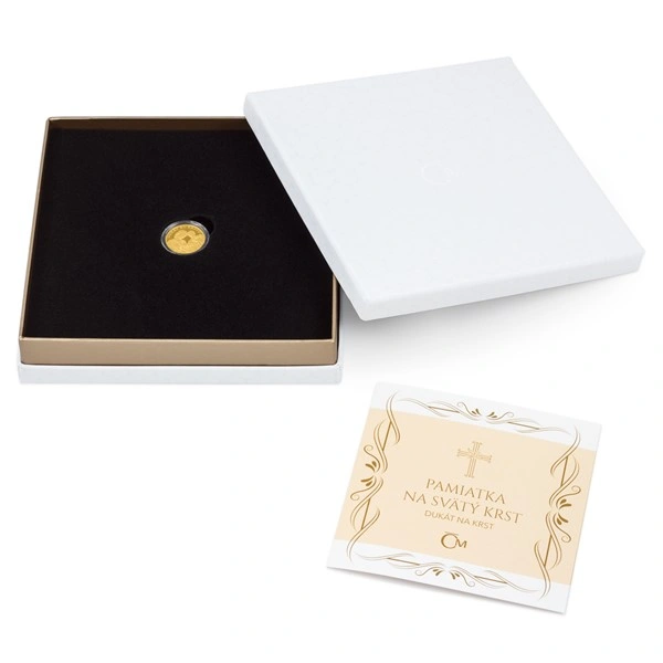 Slovenský zlatý dukát ke křtu proof | 3,49 g - pohled 3