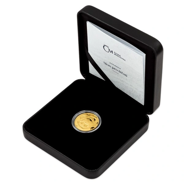 Zlatá medaile Slon pro štěstí proof | 3,49 g - pohled 3