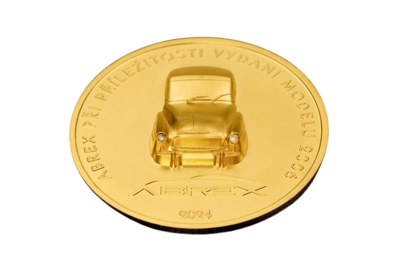 Abrex zlatá investiční mince s diamanty 2024 | 31,1 g - pohled 3