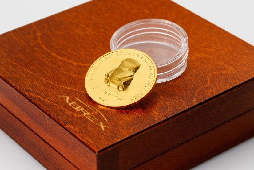 Abrex zlatá investiční mince s diamanty 2024 | 31,1 g - pohled 5