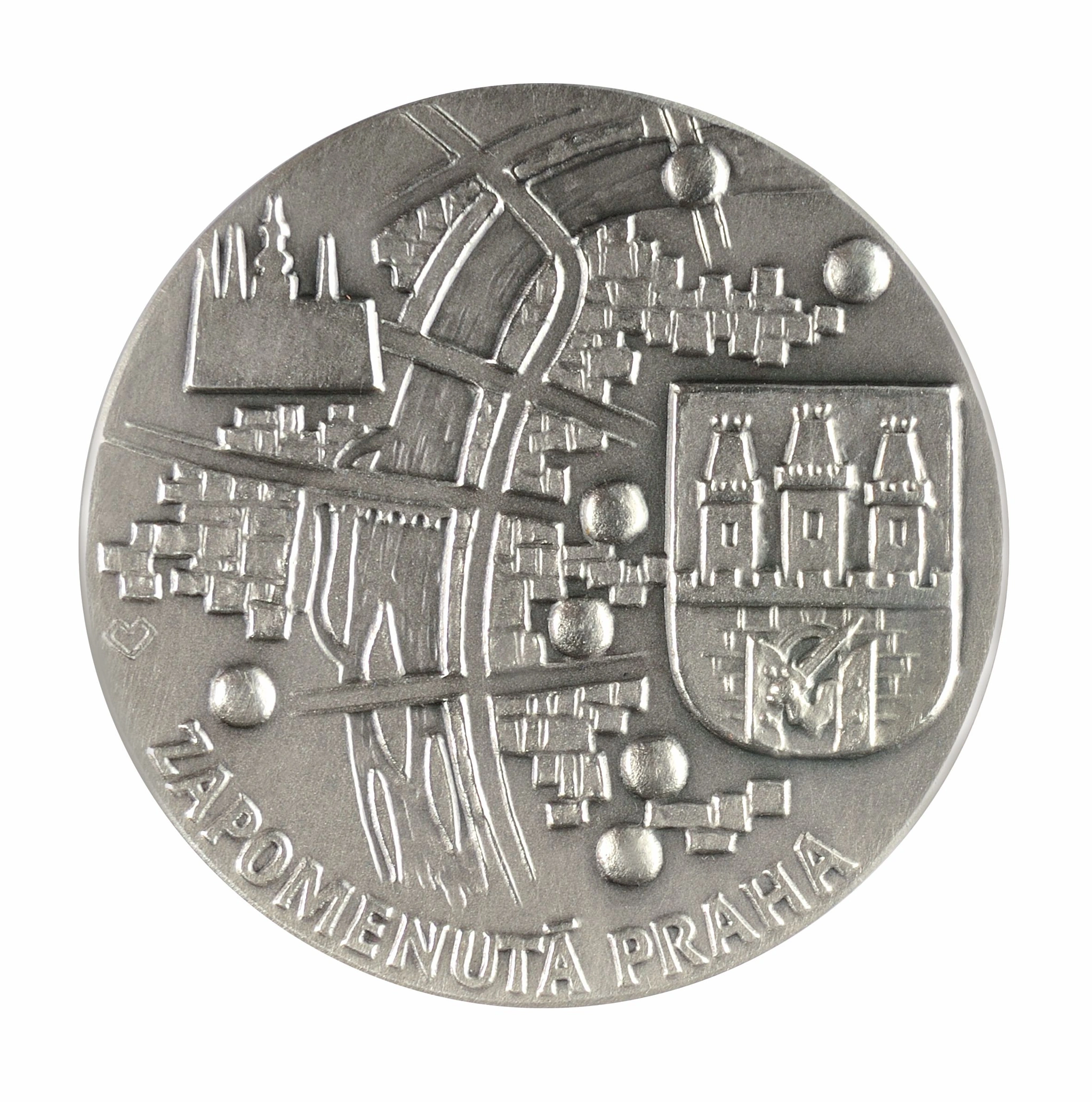 Zapomenutá Praha - sada sedmi stříbrných medailí | 7x 50 g