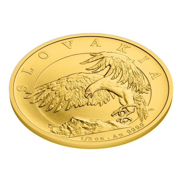 Zlatá 1/2oz investiční mince Orel 2024 stand | 15,56 g