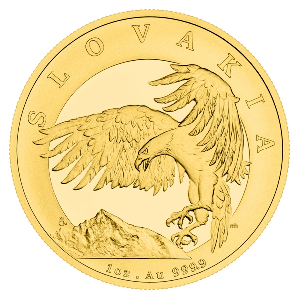 Zlatá uncová investiční mince Orel 2024 proof | 31,1 g