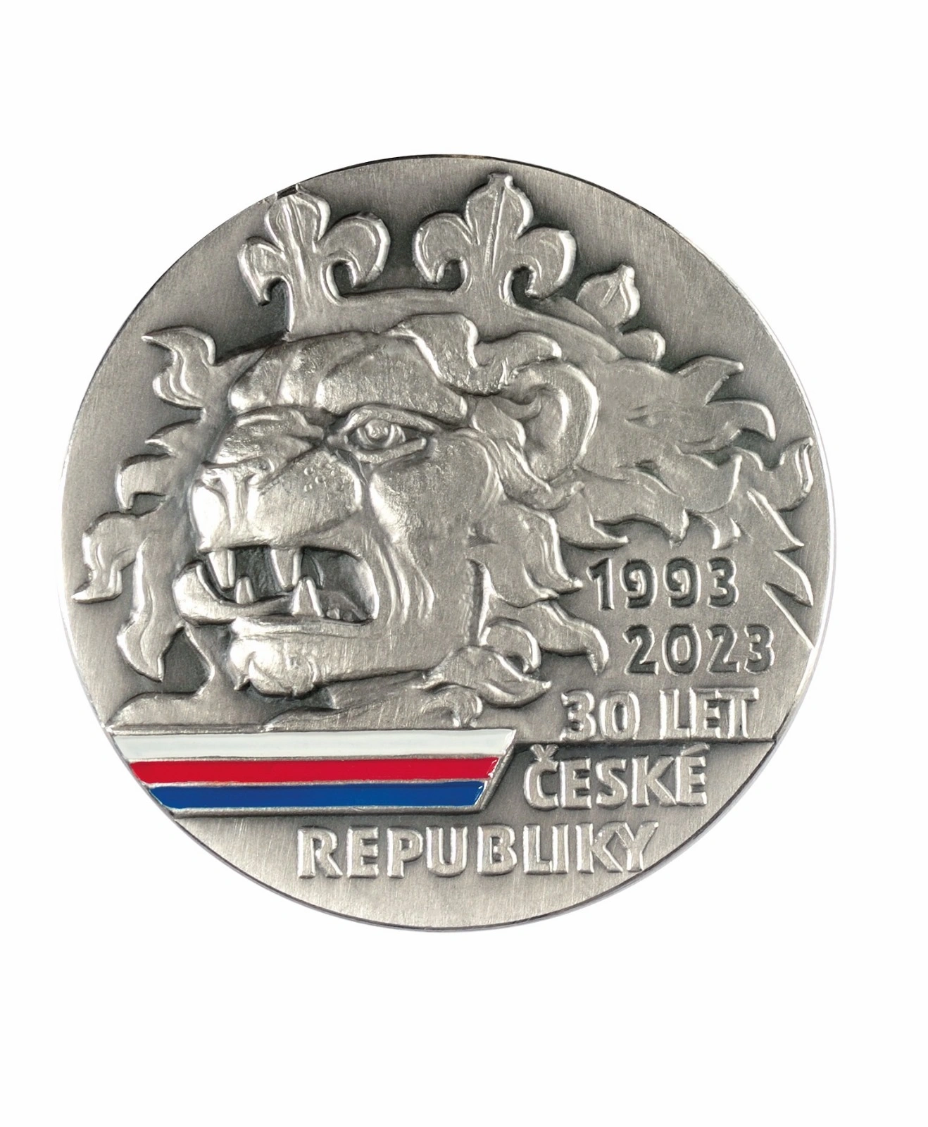 Stříbrná medaile 30 let české státnosti | 250 g