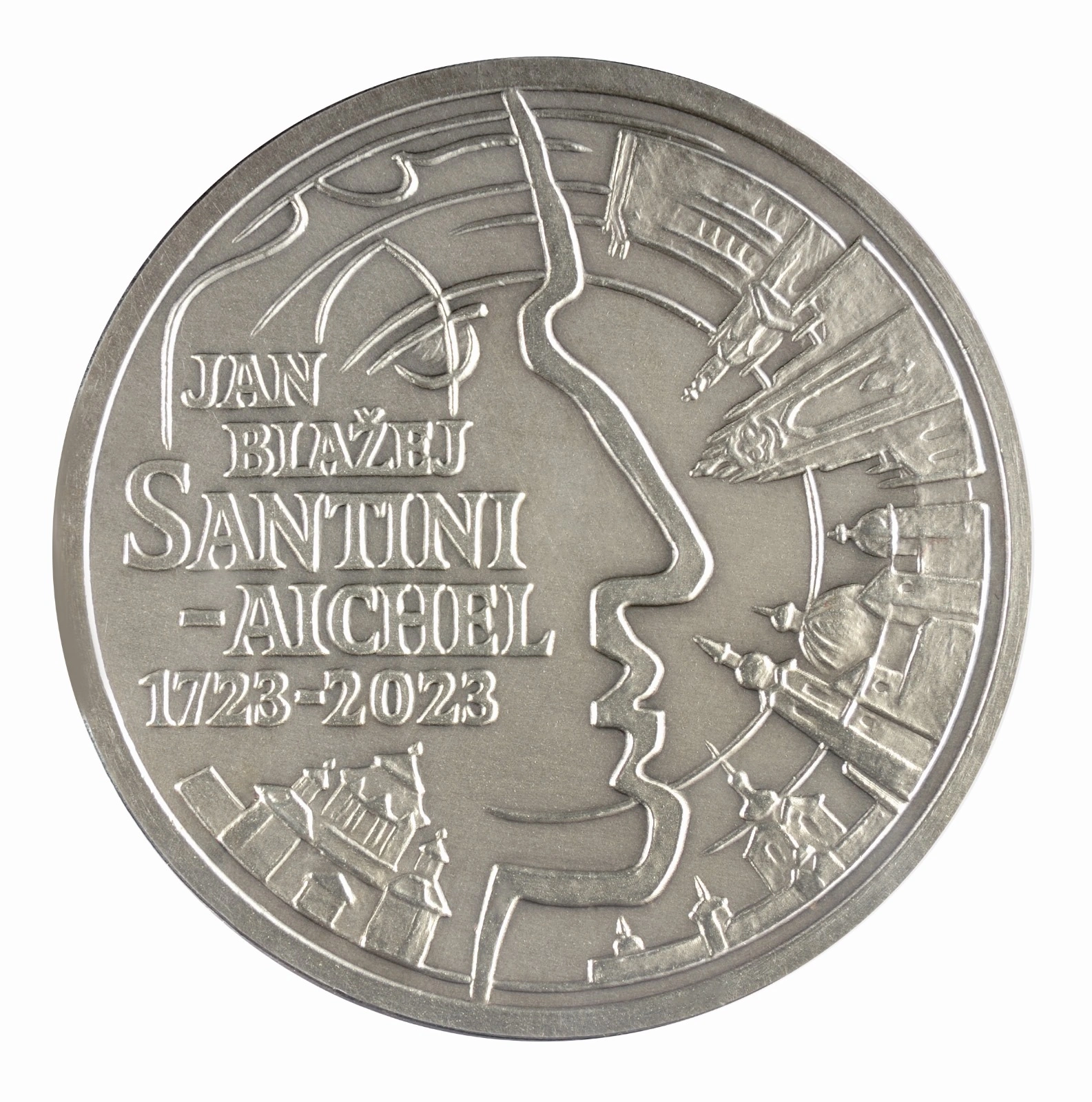 Stříbrná medaile Jana Blažeje Santiniho-Aichela | 250 g
