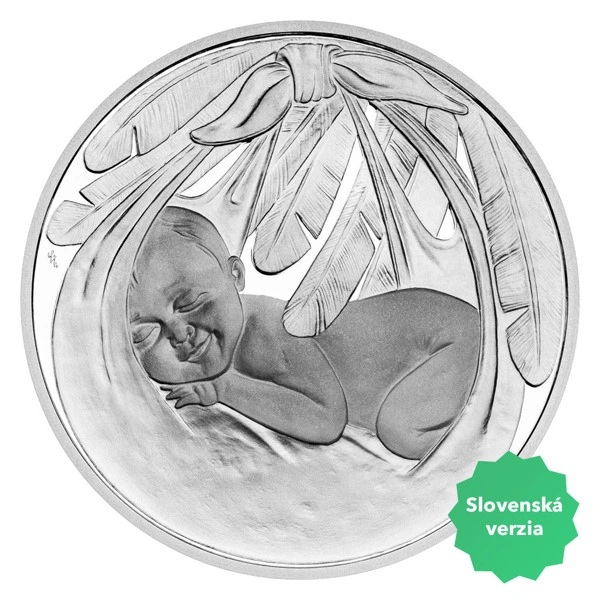 Slovenský tolar k narození dítěte Čáp 2024 proof | 29 g