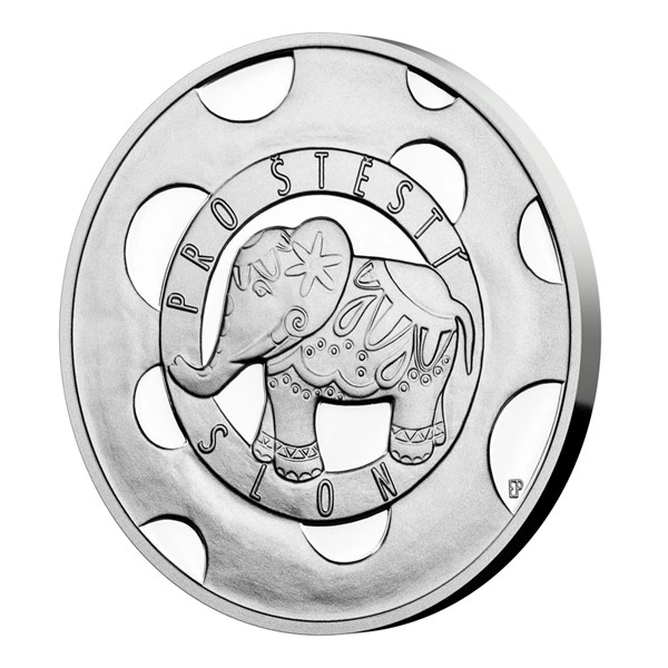 Stříbrná medaile Slon pro štěstí proof | 10 g