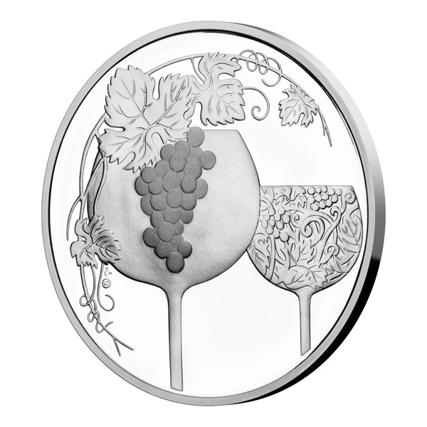 Stříbrná medaile K narozeninám - vinná réva proof | 42 g