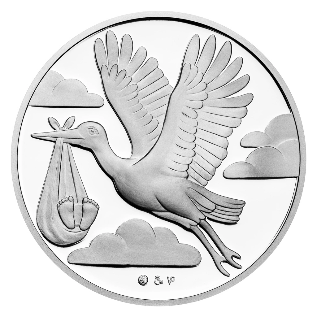 Stříbrný tolar k narození dítěte 2025 proof | 29 g