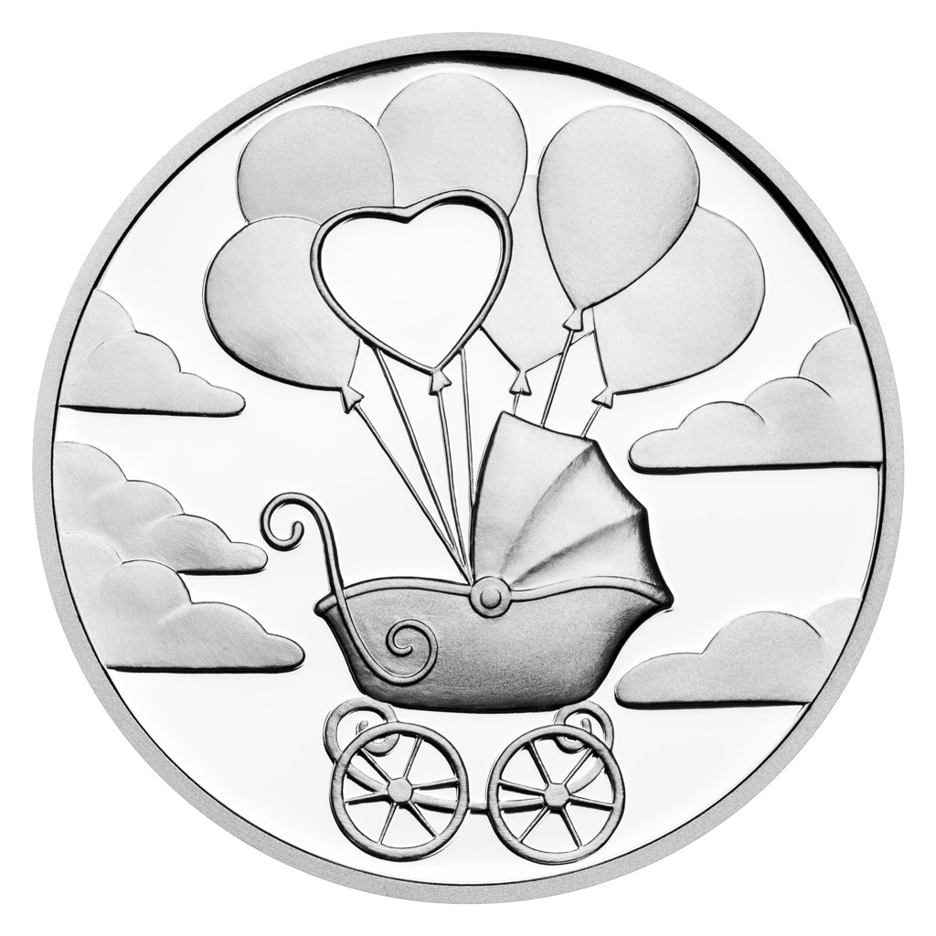 Stříbrný tolar k narození dítěte 2025 proof | 29 g