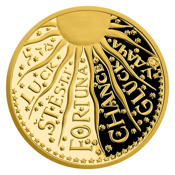 Zlatá medaile Štěstí proof | 3,49 g