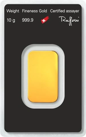 Zlatý slitek Argor-Heraeus 10 g