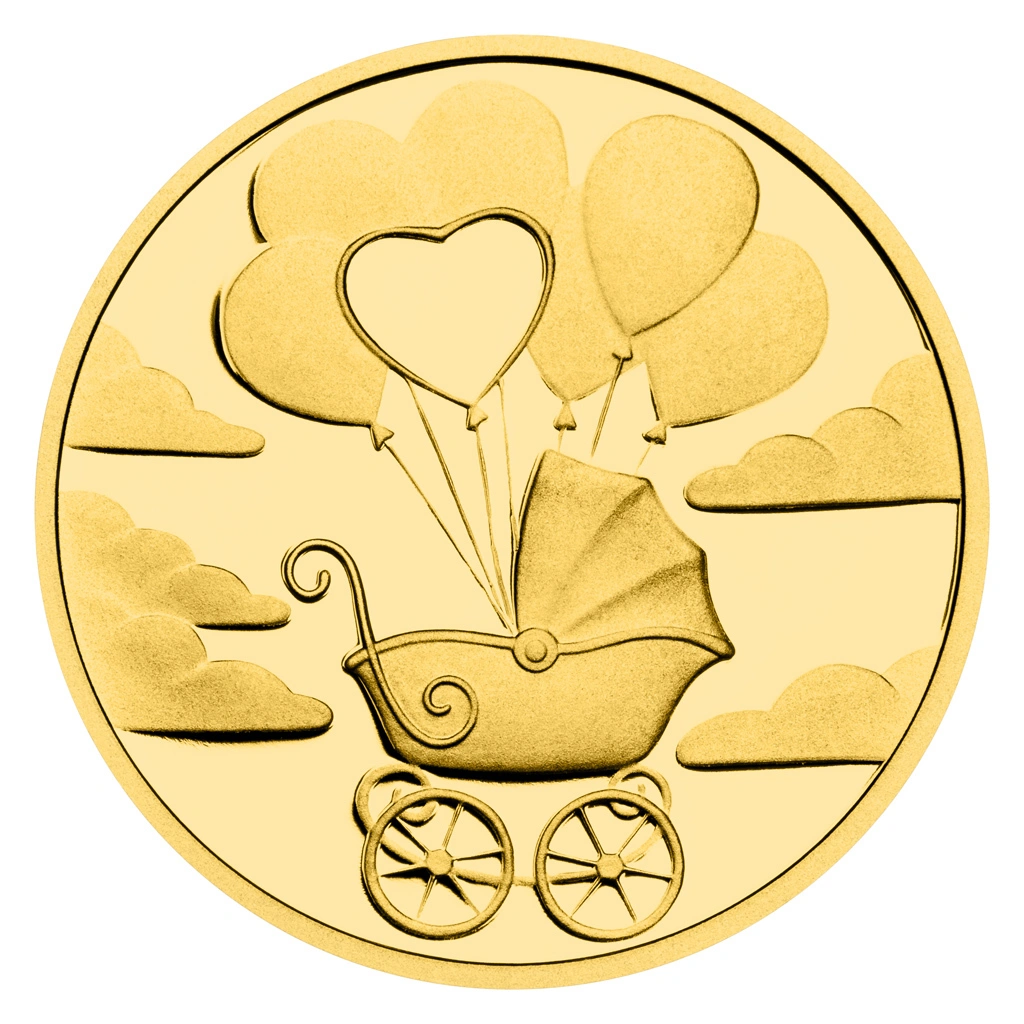 Zlatý dukát k narození dítěte 2025 proof | 3,49 g